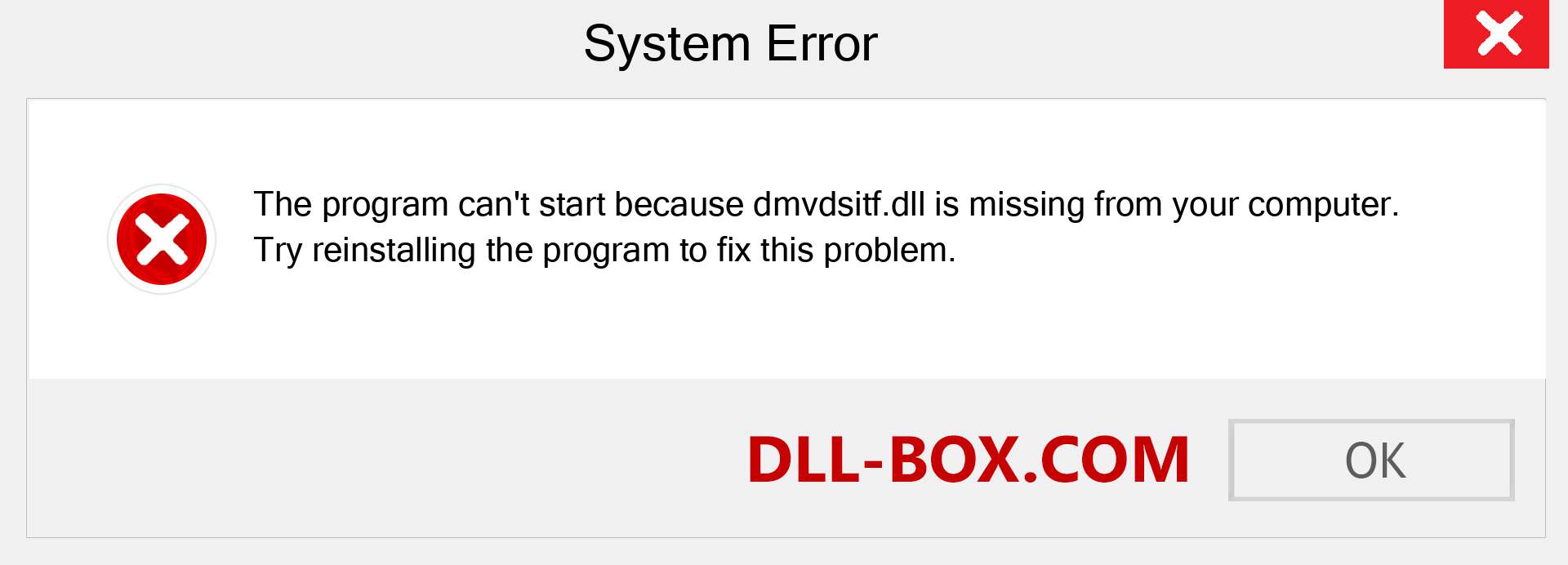  dmvdsitf.dll file is missing?. Download for Windows 7, 8, 10 - Fix  dmvdsitf dll Missing Error on Windows, photos, images